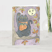 Een herfstwens met vers erin kaart (Voorkant)