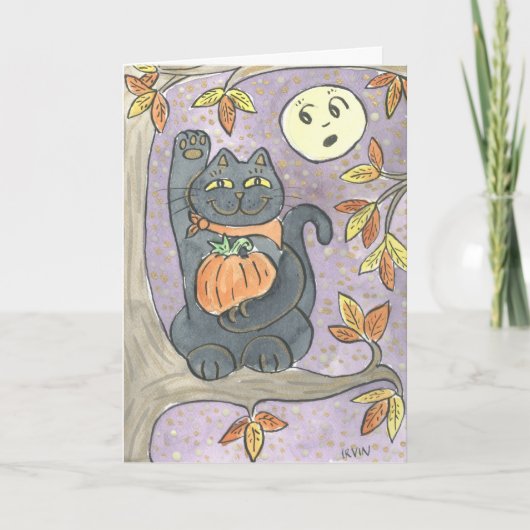 Een herfstwens met vers erin kaart (Voorkant)