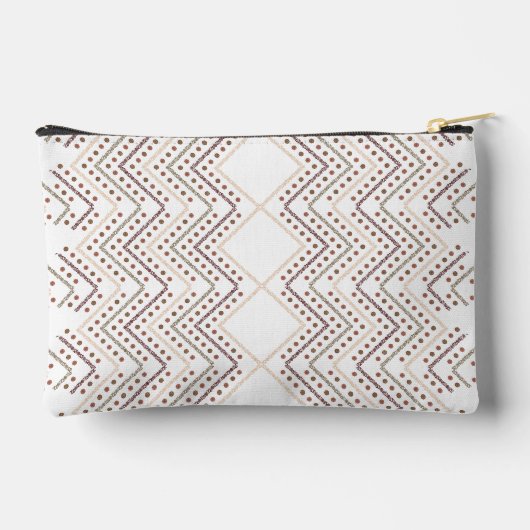 Een herhalend geometrisch patroon met diamantvorme etui (Achterkant)