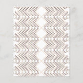 Een herhalend geometrisch patroon met diamantvorme flyer (Achterkant)