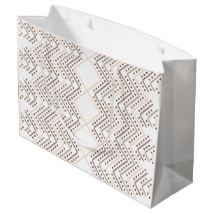 Een herhalend geometrisch patroon met diamantvorme groot cadeauzakje