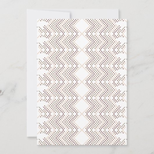 Een herhalend geometrisch patroon met diamantvorme kaart (Voorkant)