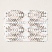 Een herhalend geometrisch patroon met diamantvorme visitekaartje (Achterkant)