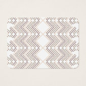 Een herhalend geometrisch patroon met diamantvorme visitekaartje (Voorkant)