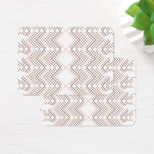 Een herhalend geometrisch patroon met diamantvorme visitekaartje (Bureau)