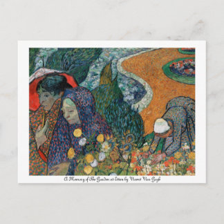 Een herinnering aan de tuin in het Etten briefkaar Briefkaart