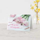 EEN HERINNERING AAN UW GELIEFDE IN TIJD VAN VERLIE KAART (Gele Bloem)