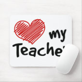 Een herinnering hou van mijn leraar muismat (Met muis)