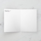 'Een herinnering in het donker' schilderij op een Bedankkaart (Binnen)