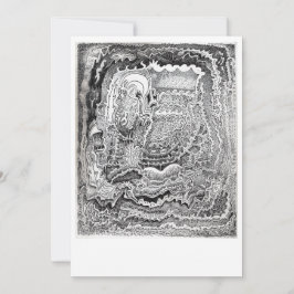 Een herinnering van de oude breinkaart bedankkaart