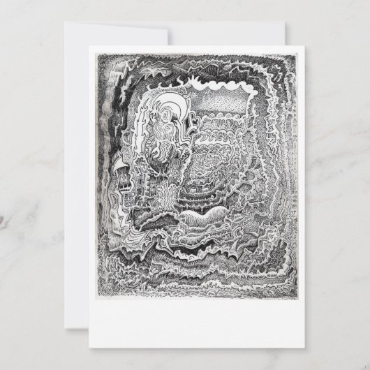 Een herinnering van de oude breinkaart bedankkaart (Voorkant)