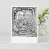 Een herinnering van de oude breinkaart bedankkaart (Staand voorkant)