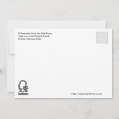 Een herinnering van de oude breinkaart bedankkaart (Achterkant)