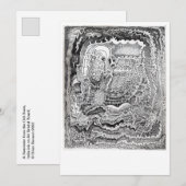 Een herinnering van de oude breinkaart bedankkaart (Voorkant / Achterkant)