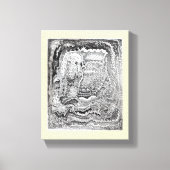 Een herinnering van het oude brein canvas afdruk (Voorkant)