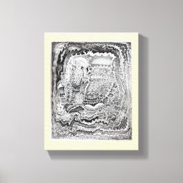 Een herinnering van het oude brein canvas afdruk