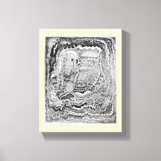 Een herinnering van het oude brein canvas afdruk (Voorkant)