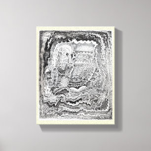Een herinnering van het oude brein canvas afdruk