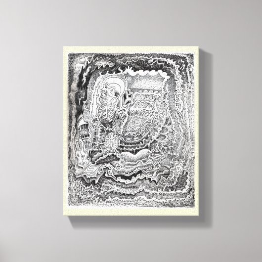 Een herinnering van het oude brein canvas afdruk (Voorkant)