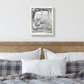 Een herinnering van het oude brein canvas afdruk (Insitu (Slaapkamer))