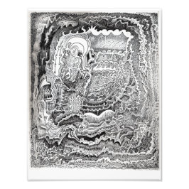 Een herinnering van het oude brein foto afdruk