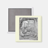 Een herinnering van het oude brein magneet (Voorkant / Achterkant)