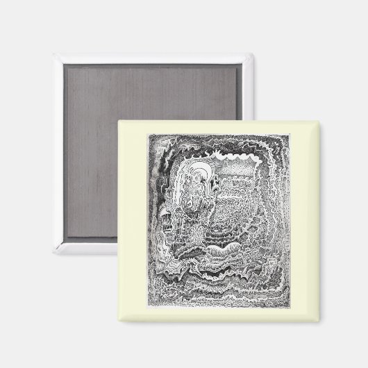 Een herinnering van het oude brein magneet (Voorkant / Achterkant)