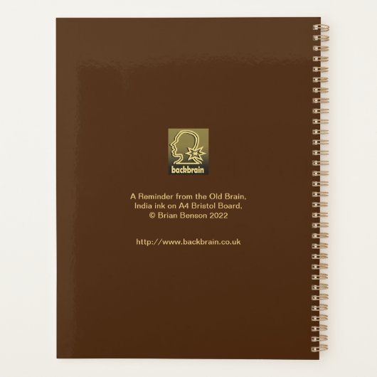 Een herinnering van het oude brein planner (Achterkant)