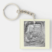 Een herinnering van het oude brein sleutelhanger (voorkant)