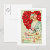 Een herinnering van Valentijn Feestdagenkaart (Voorkant / Achterkant)