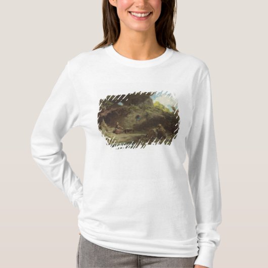Een Hermit in de bergen T-shirt (Voorkant)