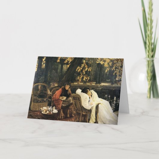 Een herstellende - James Tissot - Vintage Kunst Kaart (Voorkant)