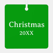 Een herten kerstversiering metalen ornament (Achterkant)