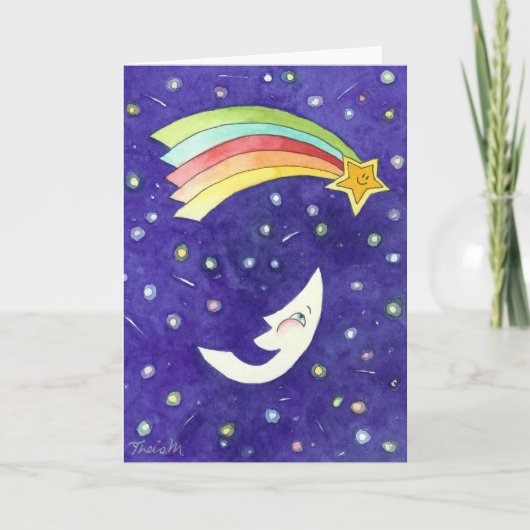 Een het Lachen Maan Kaart (Voorkant)