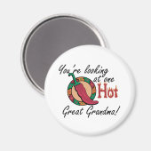 Een hete geweldige oma magneet (Voorkant / Achterkant)
