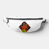 Een hete haan in een pop art stijl. heuptasje (Liggend)