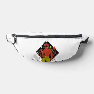 Een hete haan in een pop art stijl. heuptasje