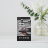 Een hete schoen in vorm hameren visitekaartje (Staand voorkant)