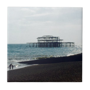 Een hete Summers Dag - Brighton West Pier Tegeltje