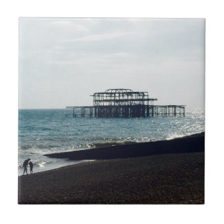 Een hete Summers Dag - Brighton West Pier Tegeltje