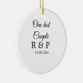 Één hete voeg de datum van de de brievenbrief van keramisch ornament (Rechts)