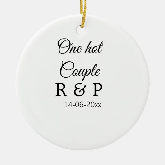 Één hete voeg de datum van de de brievenbrief van keramisch ornament (Voorkant)