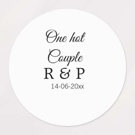 Één hete voeg de datum van de de brievenbrief van  labels (Design 2)