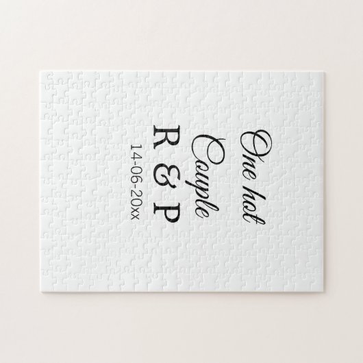 Één hete voeg de datum van de de brievenbrief van  legpuzzel (Horizontaal)