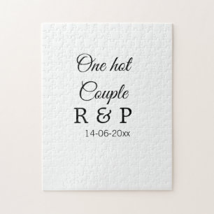 Één hete voeg de datum van de de brievenbrief van  legpuzzel