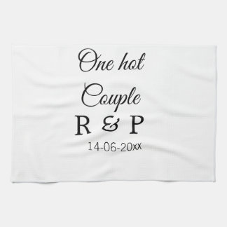 Één hete voeg de datum van de de brievenbrief van  theedoek