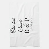 Één hete voeg de datum van de de brievenbrief van theedoek (Verticaal)