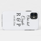 Een hete voeg koppel naam initiële letter tekst da Case-Mate iPhone case (Achterkant (horizontaal))