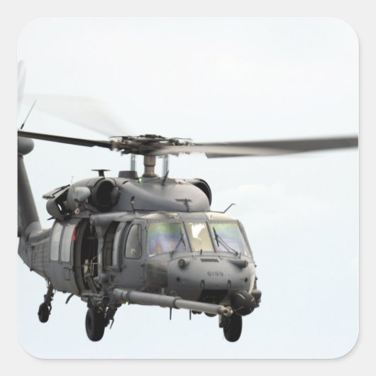 Een HH-60 Pave Hawk-helikopter Vierkante Sticker (Voorkant)