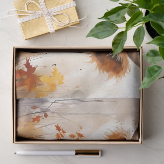 Een Highland Koe Design Collectie 1 Tissuepapier (Geschenk)